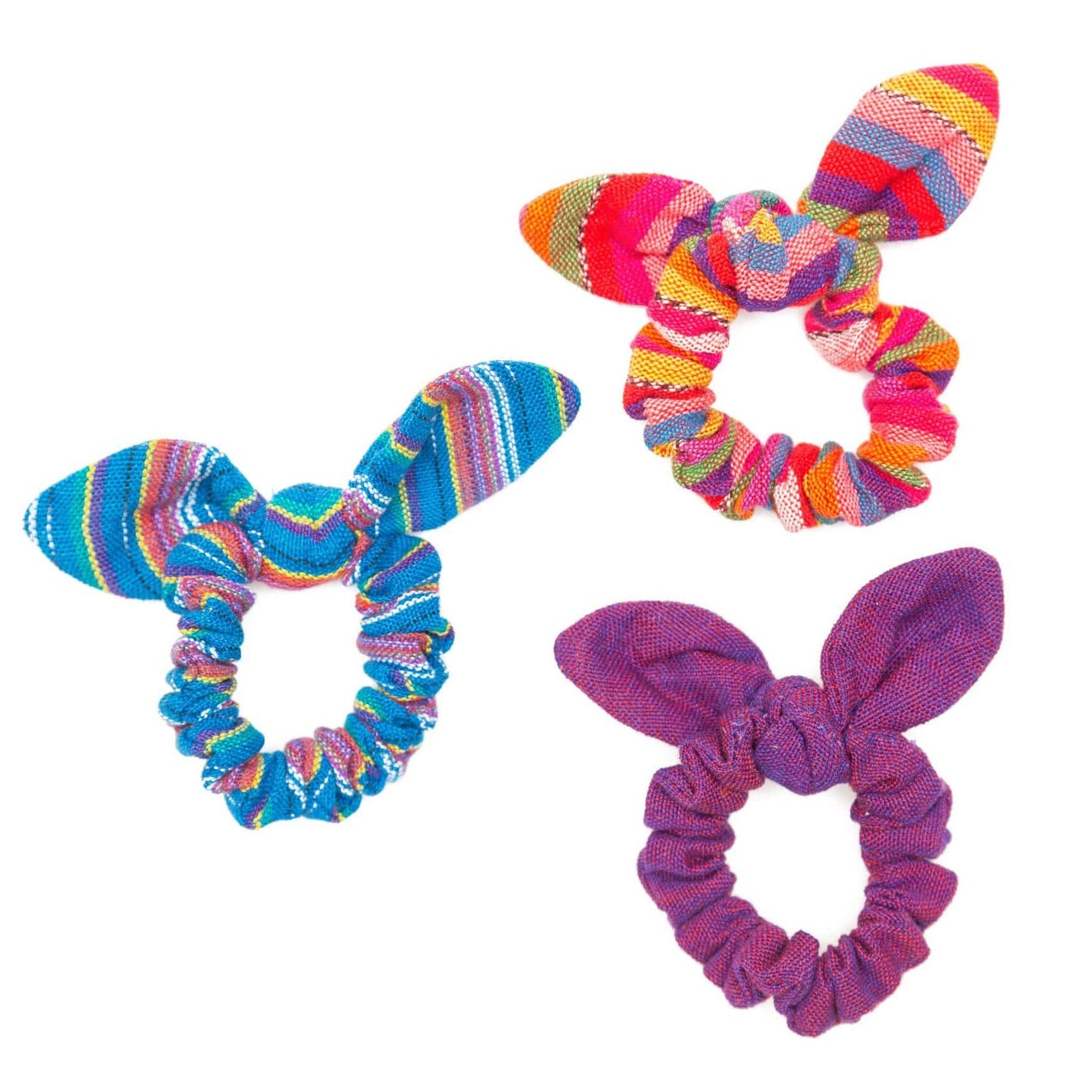 Tie Scrunchies - Set of 3 UPAVIM Crafts Guatemala