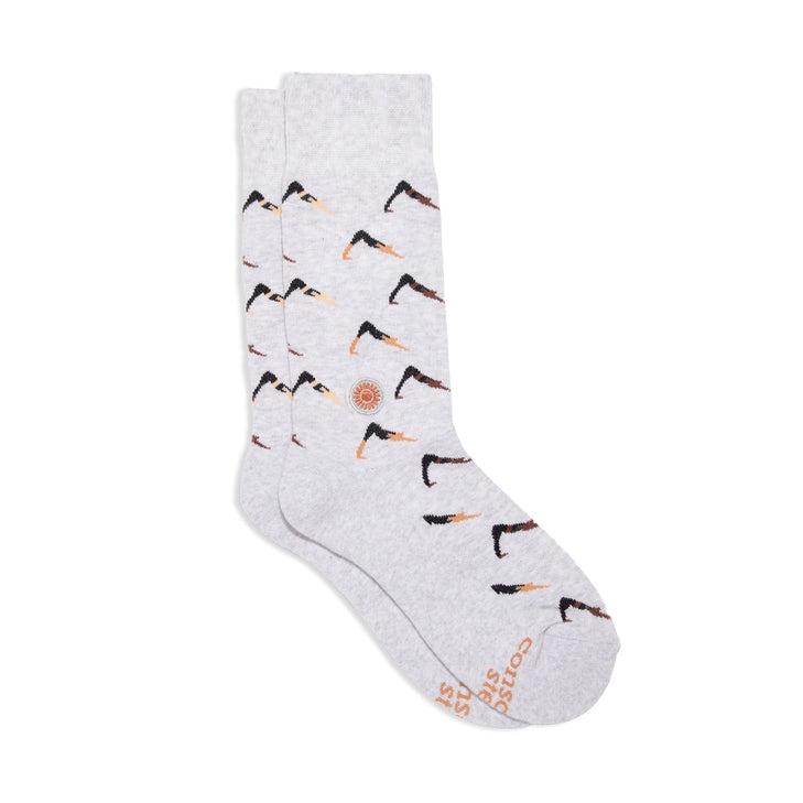 Socks That Support Mental Health (Gray Yogis)