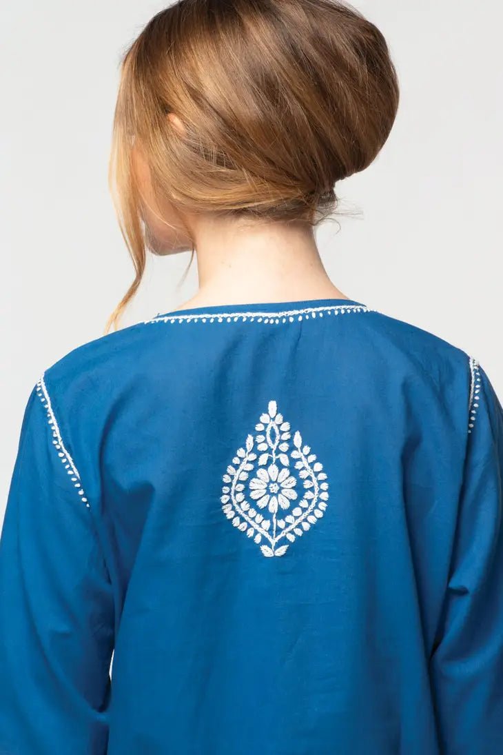 Divya Embroidered Tunic - Alternatives Global Marketplace