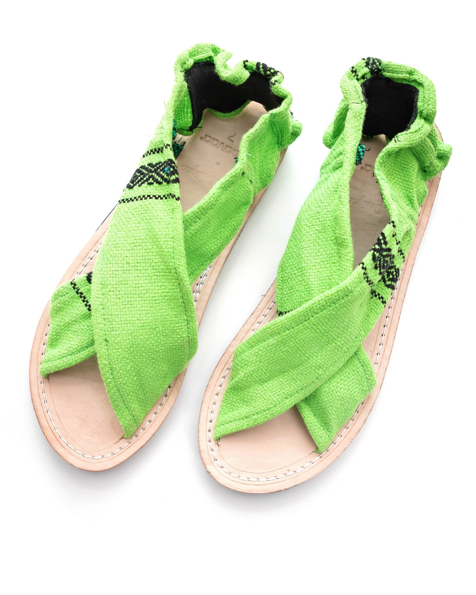Lime Green Sandals