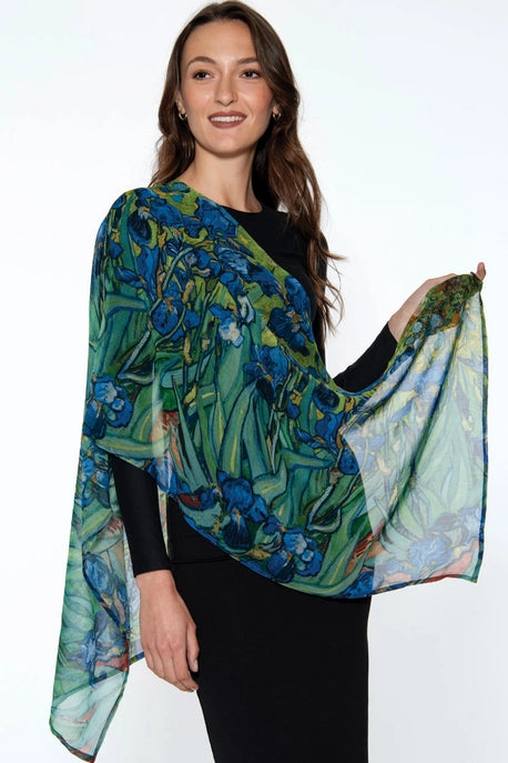 Aloka Scarf - Midnight Garden model