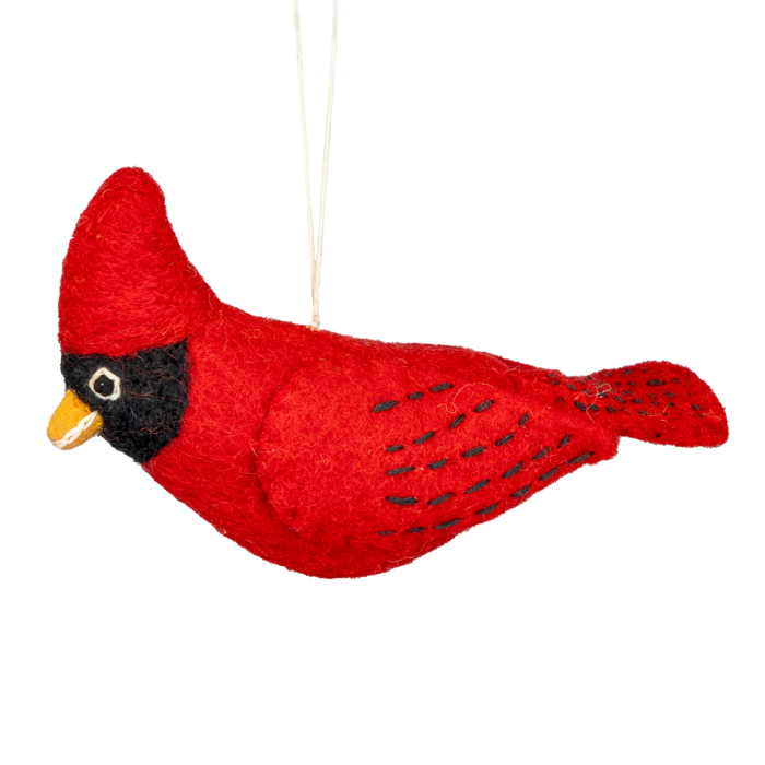 Cardinal Felt Ornament