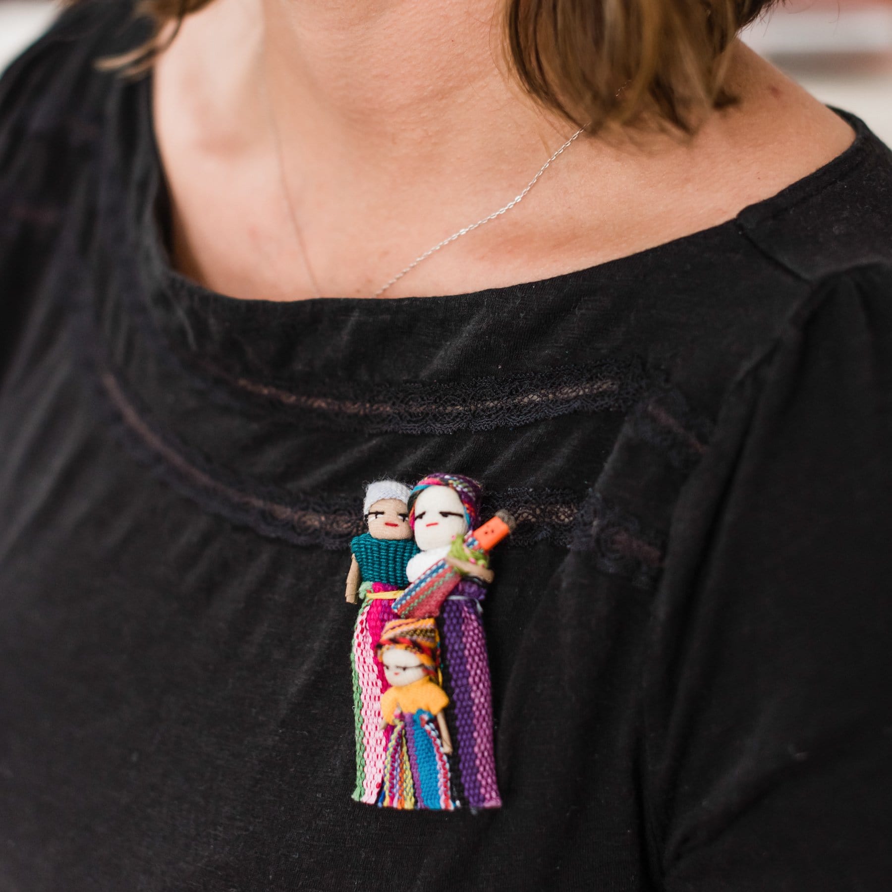 Fair Trade Migrant Family Pin