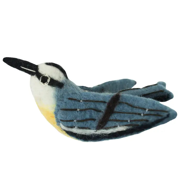 Nuthatch Felt Ornament