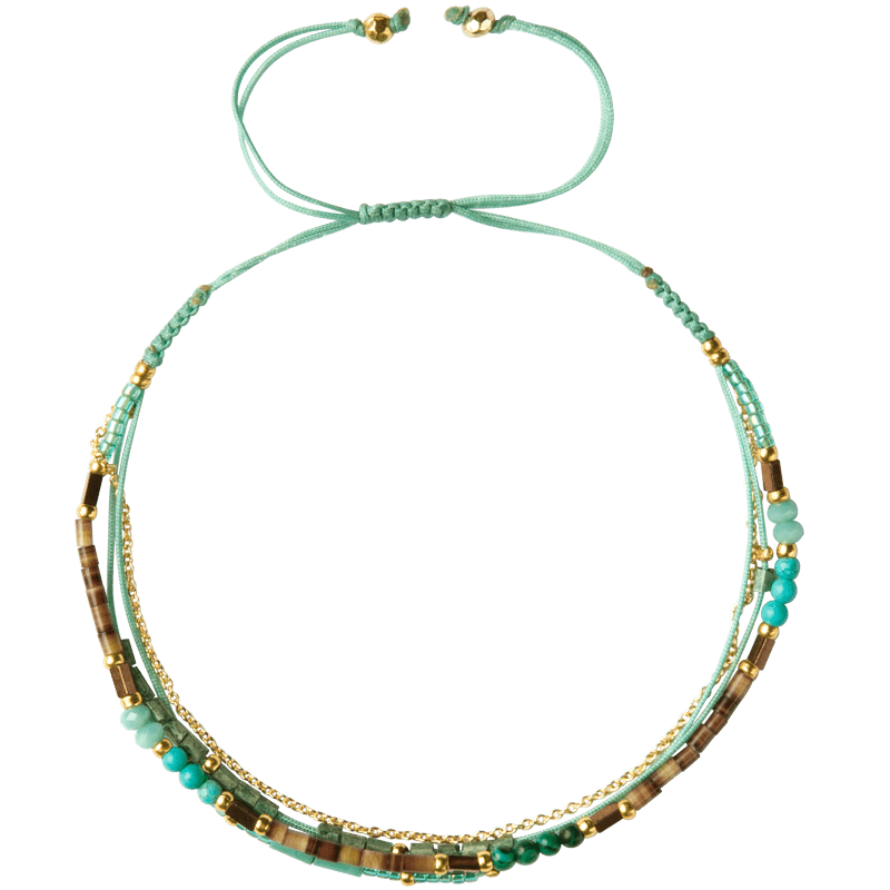 Tali Multistrand Beaded Sliding Knot Bracelet-Reflecting Pool