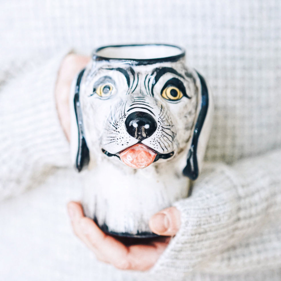 Stoneware Dog Mug