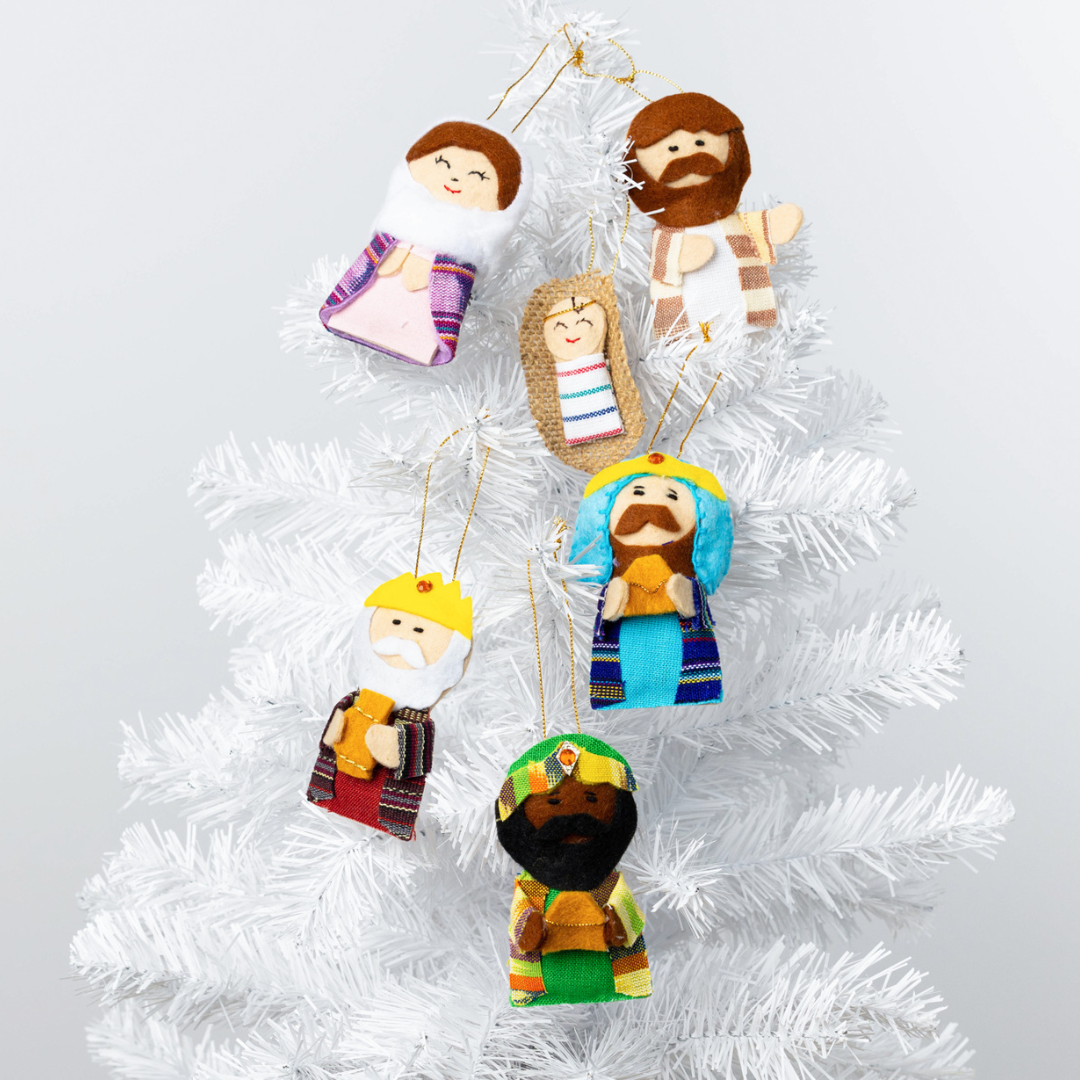 Nativity Ornament &amp; Puppet Set