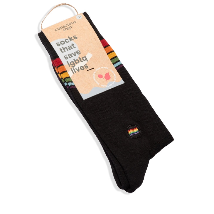 Socks That Save LGBTQ+ Lives (Classic Rainbow Stripe)