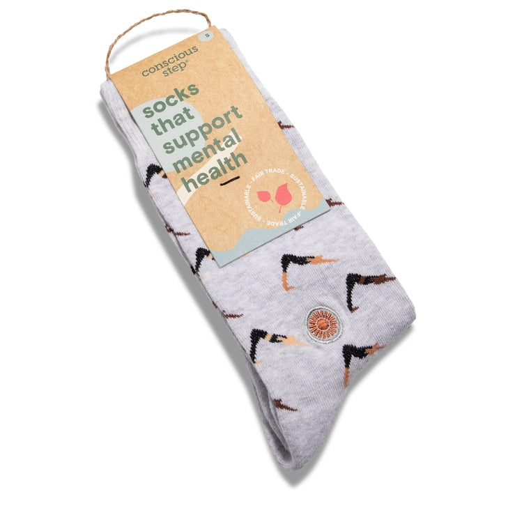 Socks That Support Mental Health (Gray Yogis)