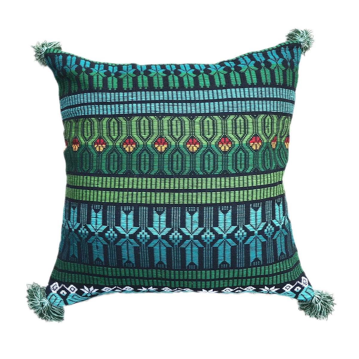 Guatemalan Brocade Throw Pillow