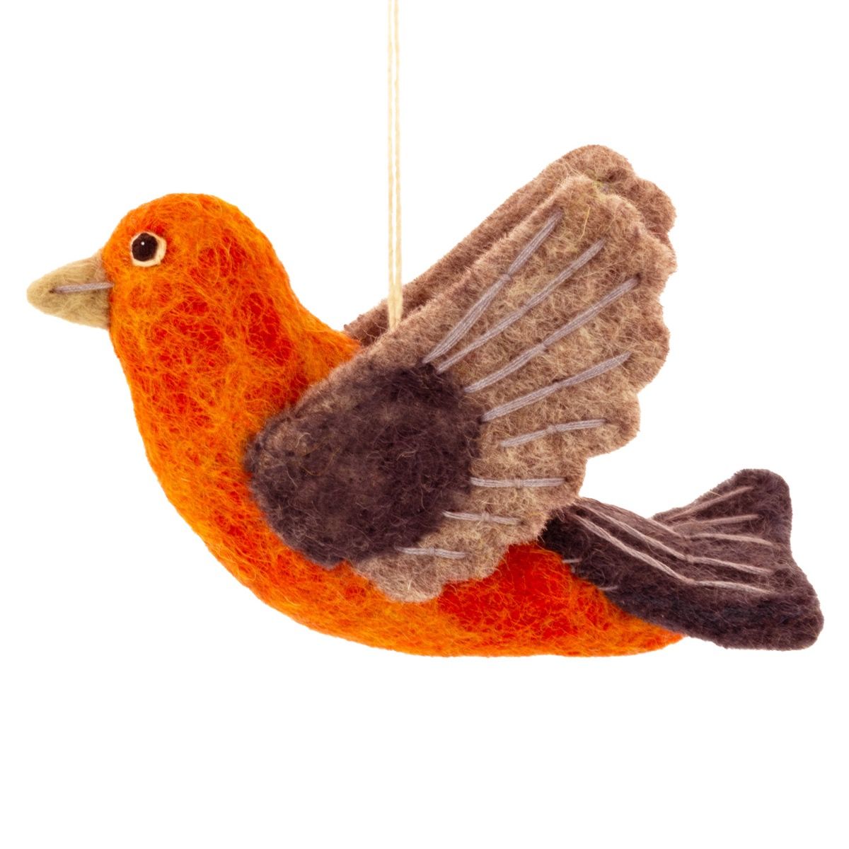 Scarlet Tanager Felt Ornament