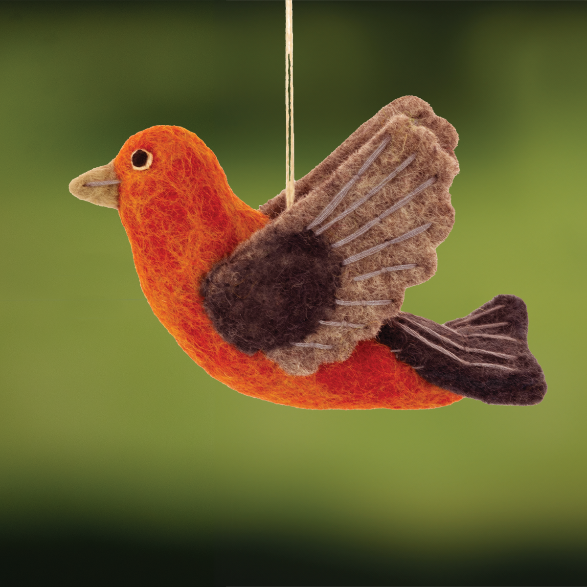 Scarlet Tanager Felt Ornament