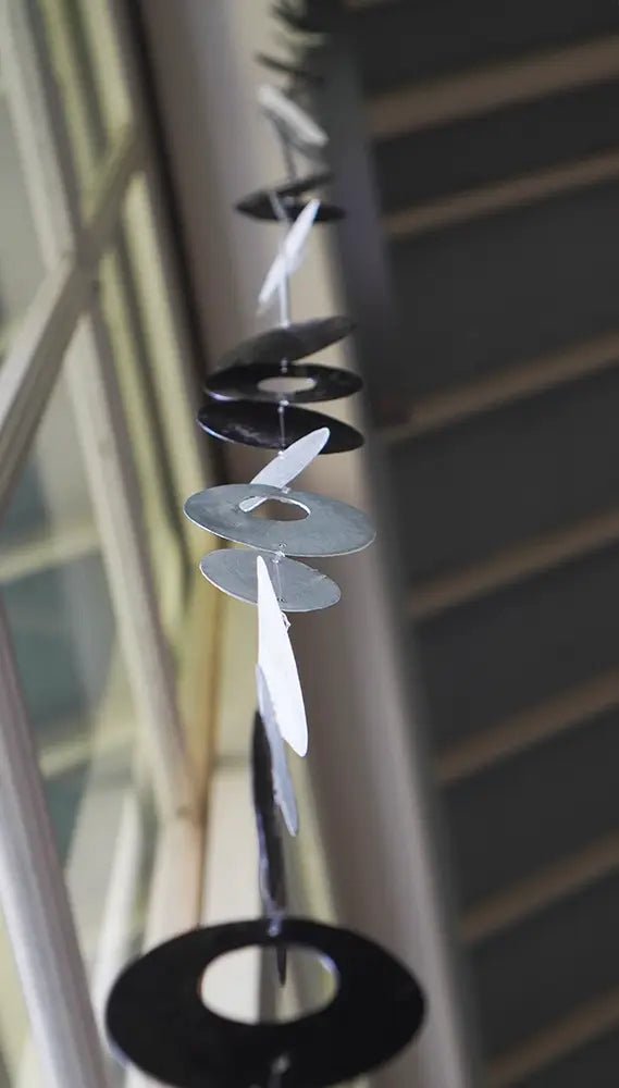 72" Capiz Shell Strand - Black Tie - Alternatives Global Marketplace