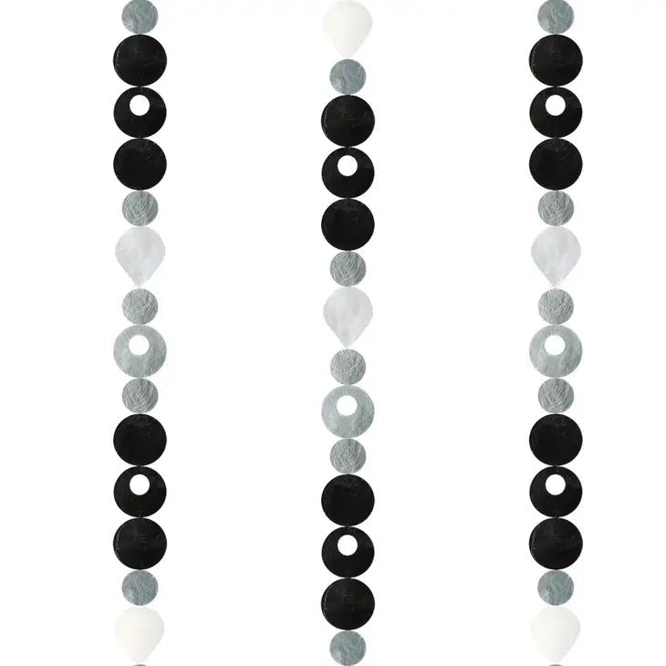72" Capiz Shell Strand - Black Tie - Alternatives Global Marketplace