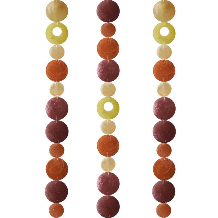 72" Capiz Shell Strand - Flame - Alternatives Global Marketplace