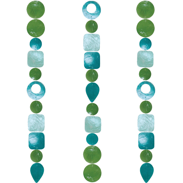 72" Capiz Shell Strand - Tide Pool - Alternatives Global Marketplace