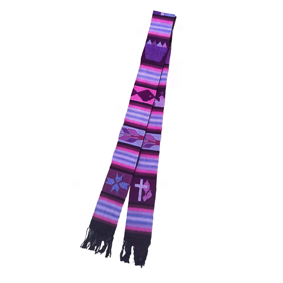 Purple Tapestry Clerical Stole