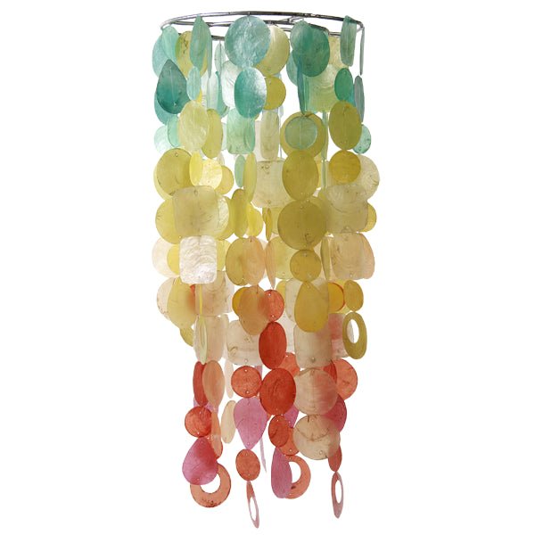 Capiz Shell Chandelier Chime - Fiesta - Alternatives Global Marketplace