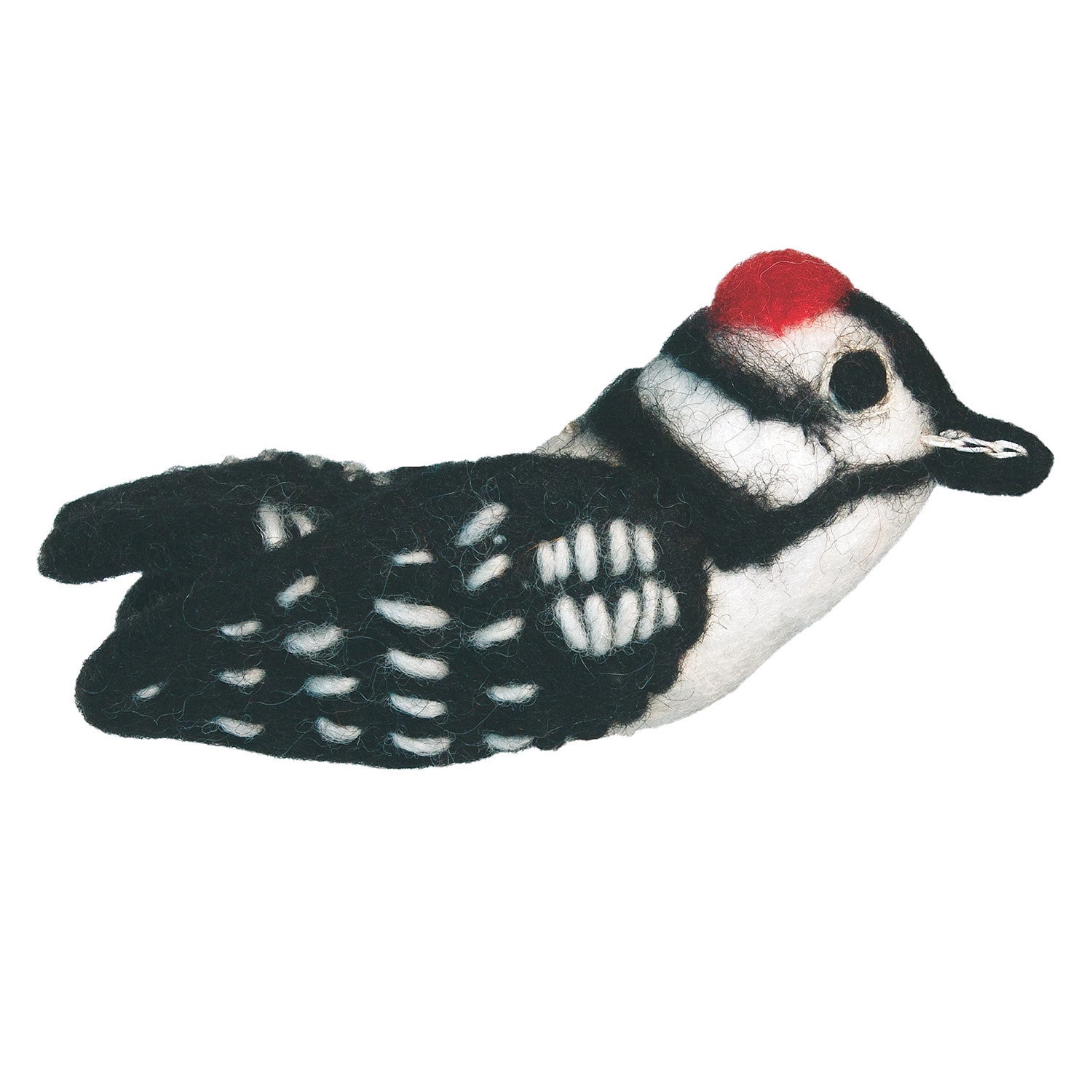Downy Woodpecker Felt Ornament - Alternatives Global Marketplace