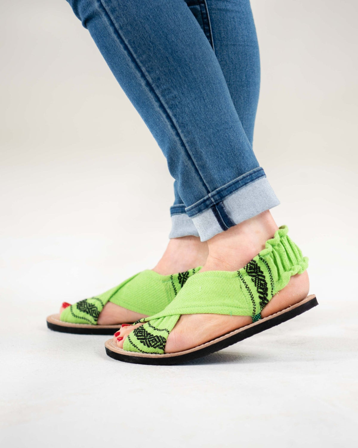 Lime Green Sandals