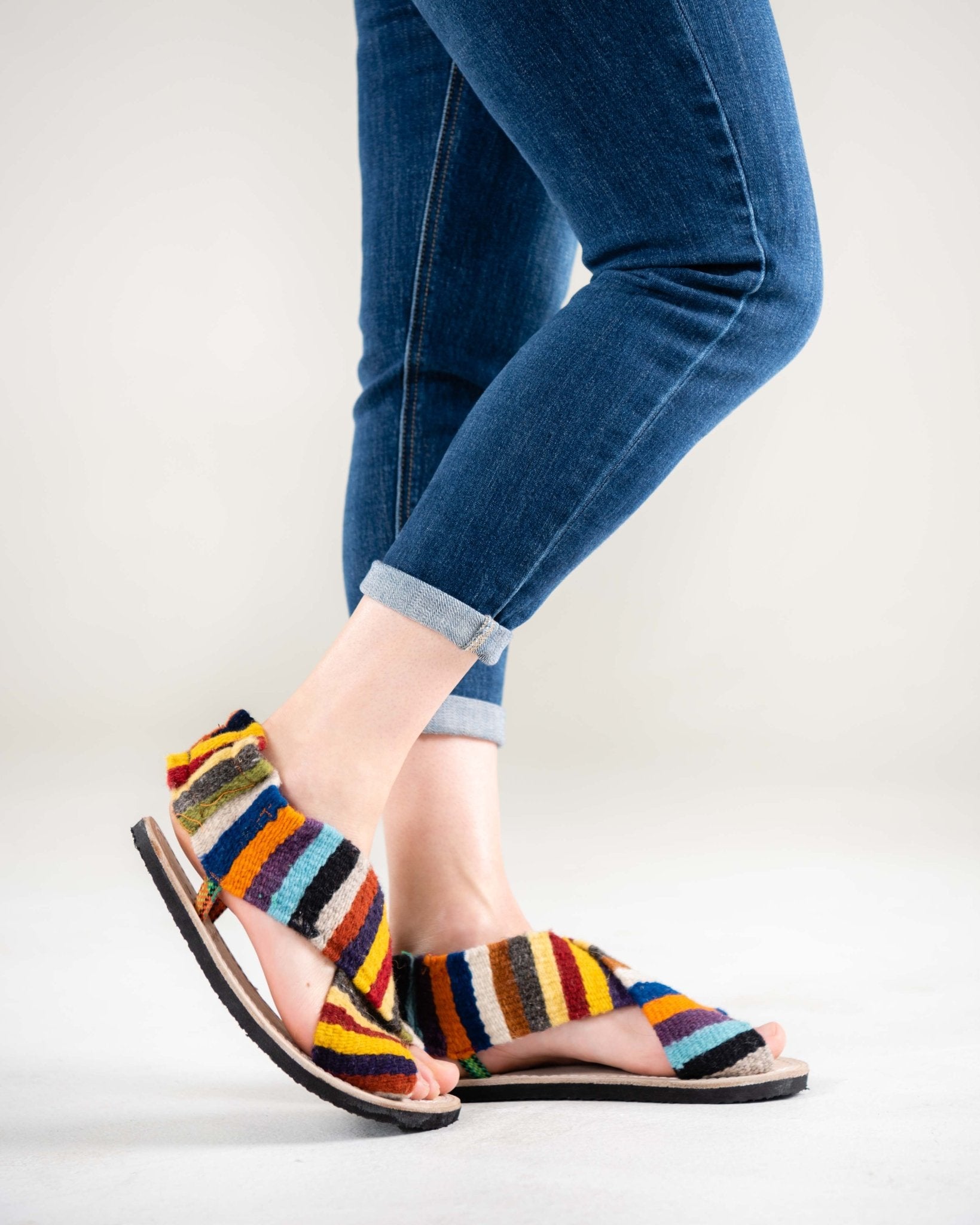 Rainbow best sale gladiator sandals