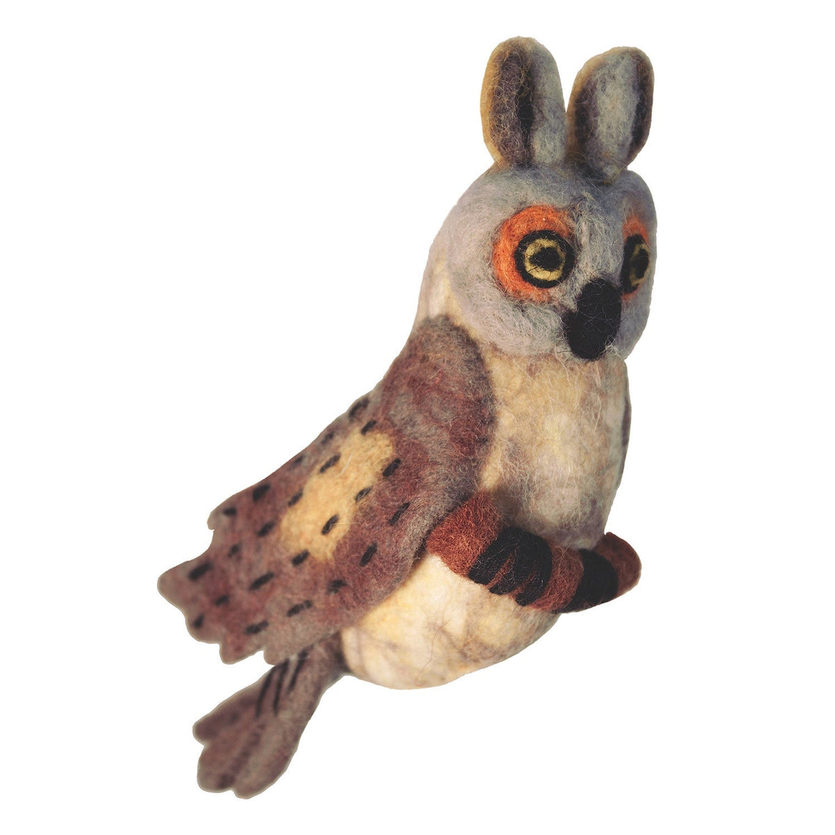 Great Horned Owl Felt Ornament - Alternatives Global Marketplace