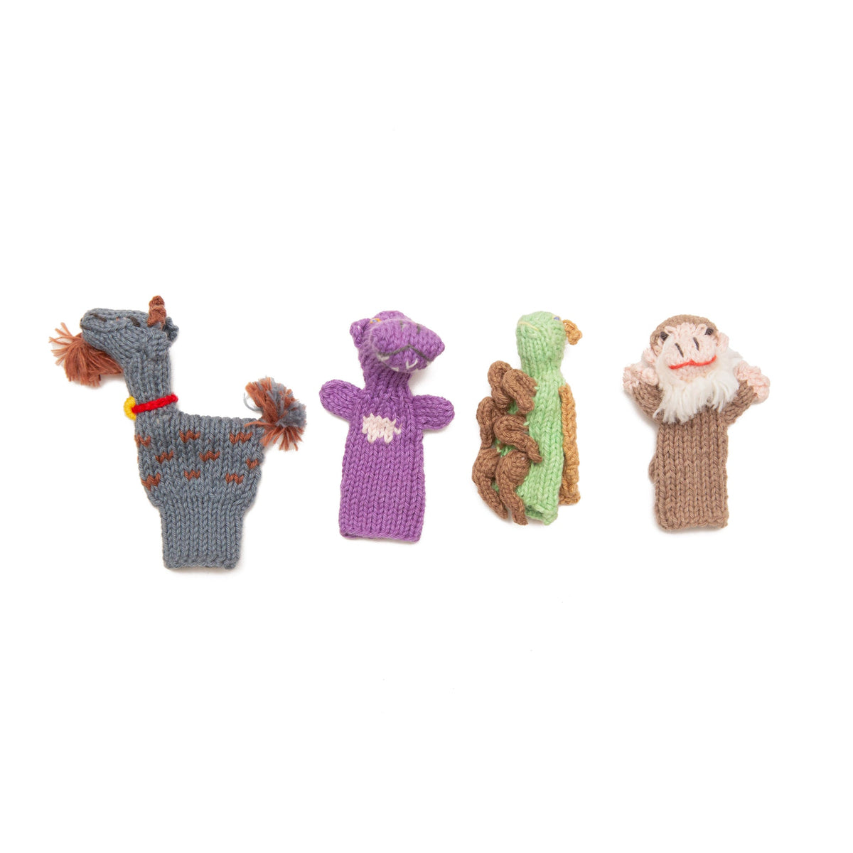 Knitted Finger Puppets Set