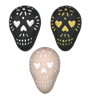 Large Skull Heart Bead - Alternatives Global Marketplace