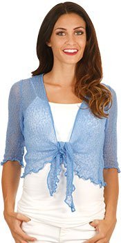 Lost River Knit Tie-Front Shrug - Alternatives Global Marketplace