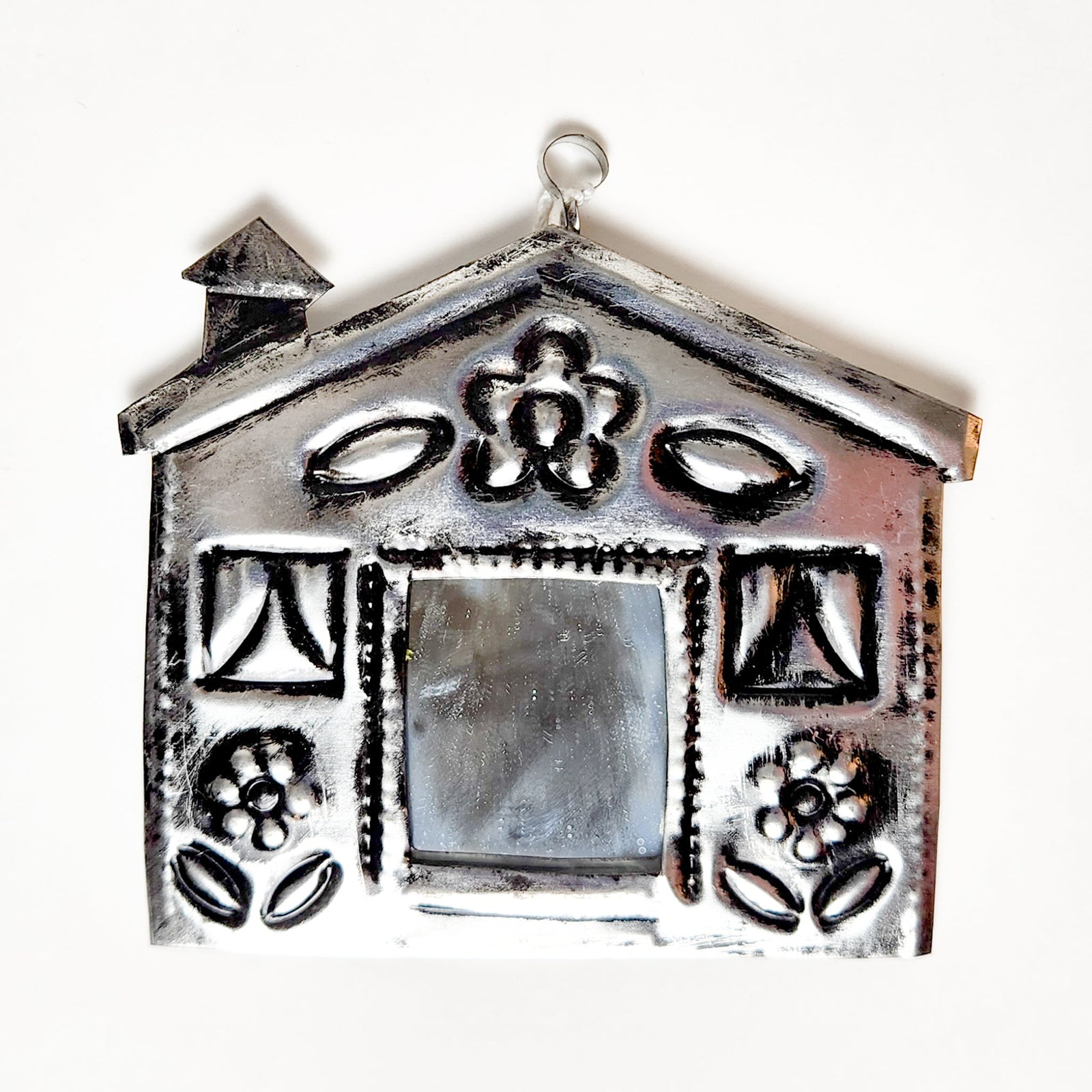 Oaxacan Metal House Wall Frame/Mirror - Alternatives Global Marketplace
