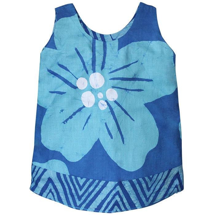 Reversible Baby Sundress - Blue Flower - Alternatives Global Marketplace