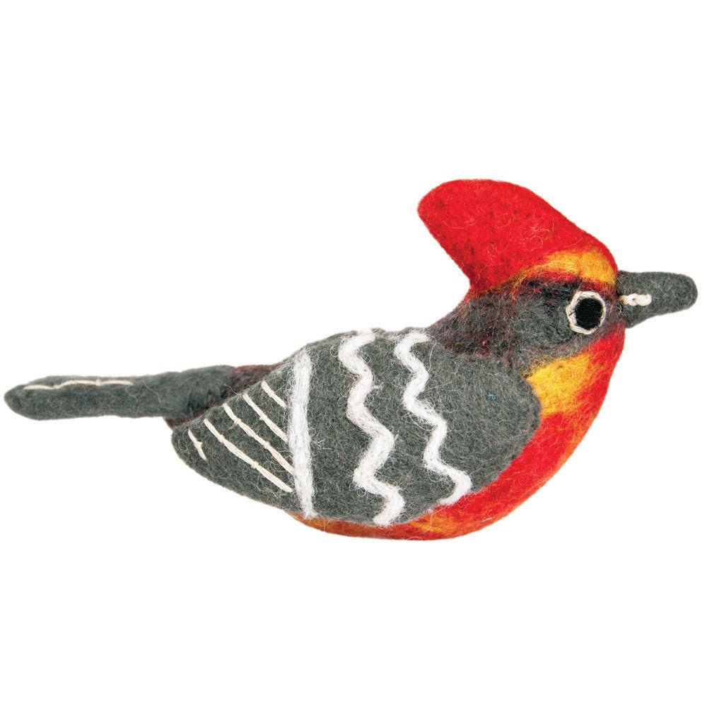 Vermillion Flycatcher Felt Ornament - Alternatives Global Marketplace
